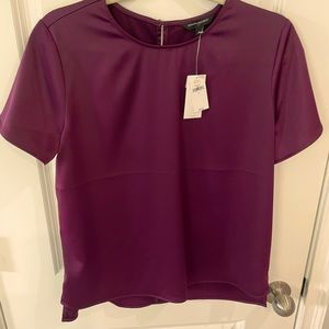 New Banana Republic Purple Satin relaxed fit Blouse